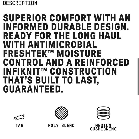 Stance Black and Gray Athletic Socks for Performance - Picture 5 of 8